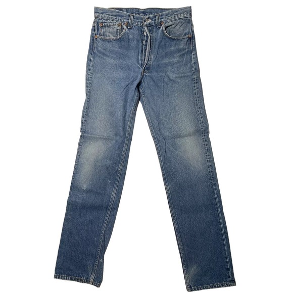Levis 501xx Vintage USA 90's 33x38 (Actual 31x35) Light Wash Distressed